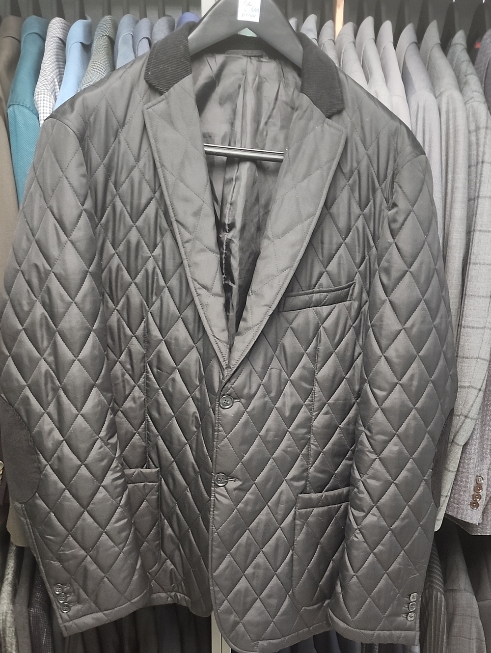 Saks Fifth Avenue Quilted Black Sport Coat